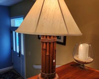 Beach themed lamps, pair-1 floor, 1 table top