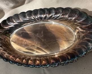William Rogers oval silver platter.