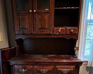 Plymouth Pine china hutch.