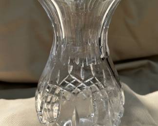 Galway Longford crystal bulb vase.