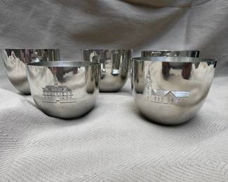 Vintage Salisbury Pewter cups.