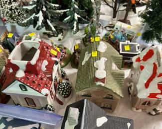 Lots of Christmas decor.