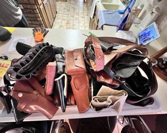 Leather belts and holsters