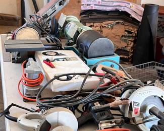 Saw and assorted items
