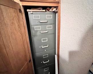 Tall filing cabinet