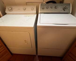 Washer and electric dryer