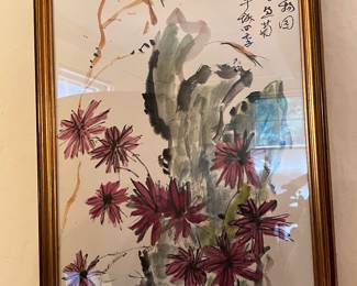 LOVELY VINTAGE CHINESE WATERCOLOR 