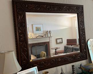 ANTIQUE SPANISH COLONIAL STYLE MIRROR