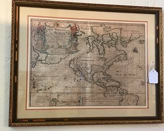 SPECTACULAR FRENCH MAP CIRCA 1684