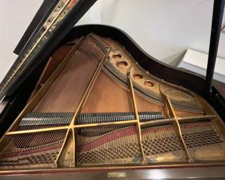 STEINWAY BABY GRAND PIANO (Model O… The Steinway Grand Piano Model O has an overall width of 57.75” (147 cm) and length of 70.75” (180 cm).)