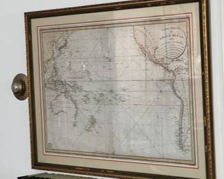 SPECTACULAR FRENCH ANTIQUE MAP CIRCA 1818