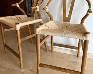 Living Spaces Bar Stools pair