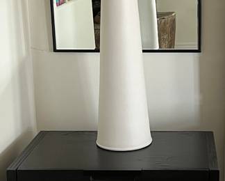 Anthony Table Lamps pr, Black Nightstands pr, Arched Mirrors pair