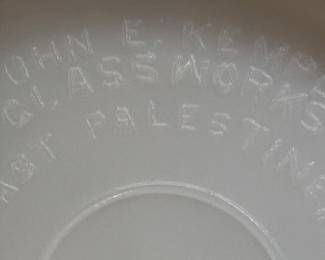 John E Kemple Glassworks Plate