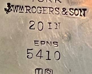 Vtg Rogers & Son SP Tree of Life Serving Platter