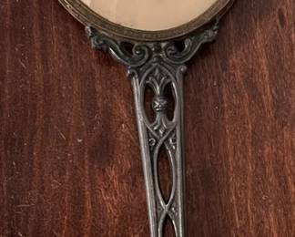 Vintage Hand Held Vanity Mirror 