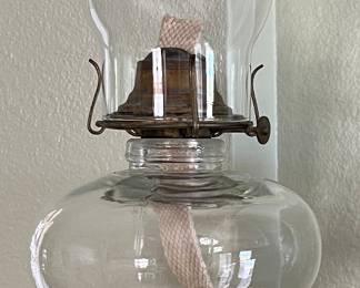 Vintage Glass Lanterns Farm in VA pair