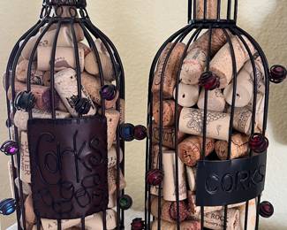 Metal Wine Bottle Cork Storage