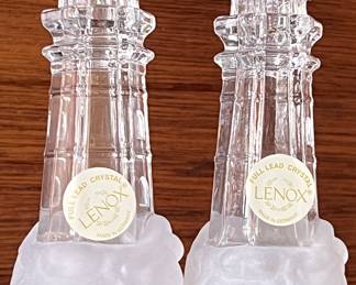 Leno Crystal Lighthouse Salt & Pepper 