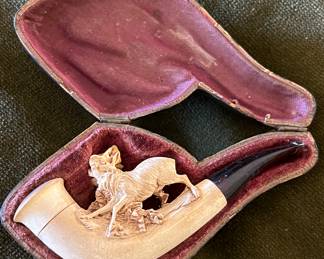 Antique Hand Carved Meerschaum Pipe				