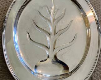 Vtg Rogers & Son SP Tree of Life Serving Platter