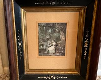 Art 1755-1832 French w Etched Frame 