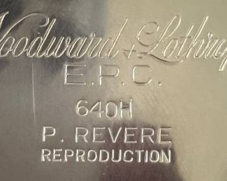 Woodward & Lothrop P Revere reproduction bowl 640H