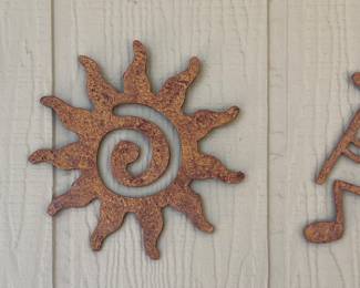 S/3 Small Metal Yard Art