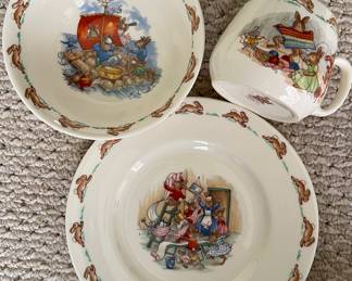 Bunnykins English Bone China Child's 3-pc Set 
