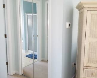 Mirrored closet doors