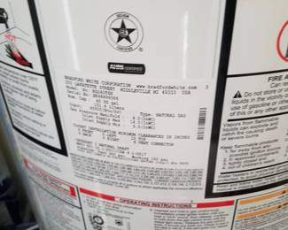 Bradford White 40-gallon GAS hot water heater