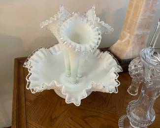 . . . Fenton fluted flower holder