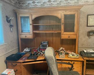 . . . desk and shelf combo