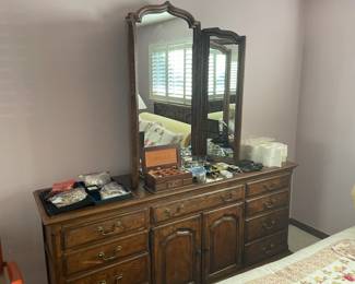 . . . with matching mirrored dresser