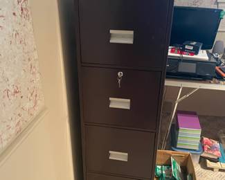 . . . four-drawer file cabinet