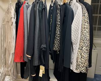 Lots of name brand formal, dressy wear for ladies 