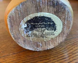 Polynesian Woman Bust Carved Monkey Pod Wood Sculpture