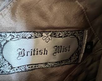 British Mist Champagne Wind Breaker Trench Coat