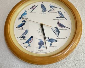 National Audubon Society Bird Themed Wall Clock