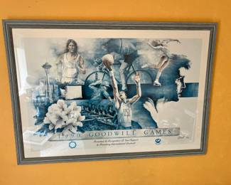Framed "1990 Goodwill Games" Poster