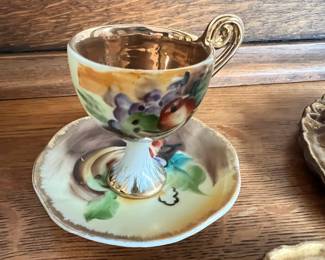  Enesco Fruit Pattern Cup & Saucer 