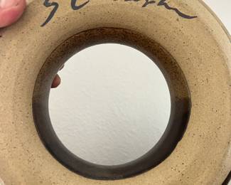 Pottery Ring Bottle/Donut Flask by S. Christopher