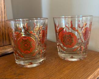 Pair of Washington Glass Co. 22K Irene Pasinski Design Lowball Glasses