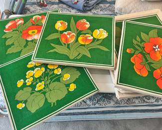 Assortment of Floral Stretched Canvas Artwork