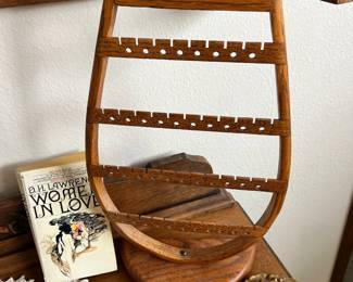 Wooden Jewelry Display Rack