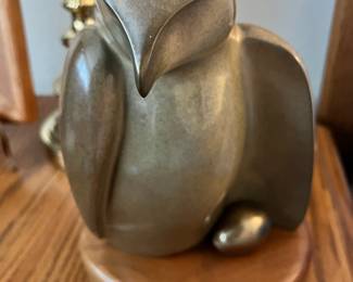 1987 Bronze Hawk "Tomorrow's Bright Promise" Sculpture by Wah Chang