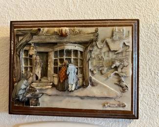 Anton Pieck 3D City Scene Paper Artwork