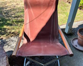 Folding Sling Seat Rocking Lounge Chair