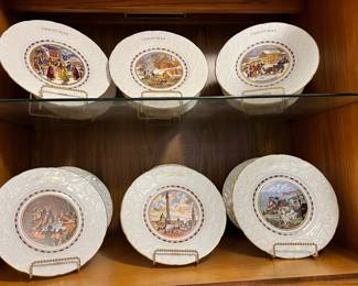 Assortment of Coal Port Christmas Plates
