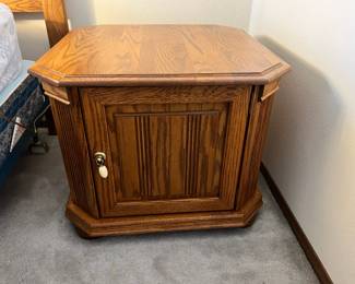 Octagonal Oak Side Table